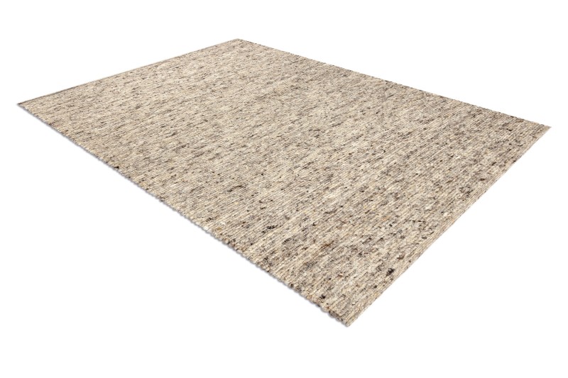 Dywan wełniany płaskotkany Nepal 1200 natural piaskowy - rzut z boku