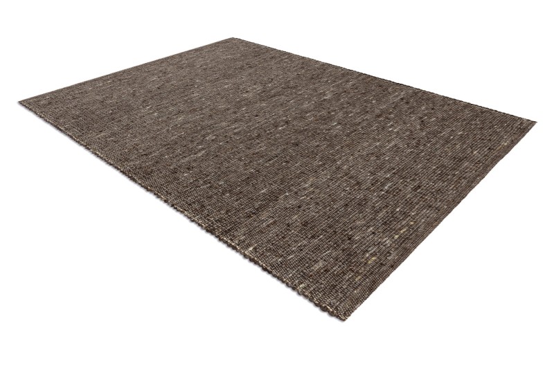 Dywan wełniany Nepal 2100 natural brąz - rzut z boku