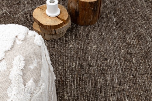 Dywan wełniany Nepal 2100 natural brąz - na podłodze