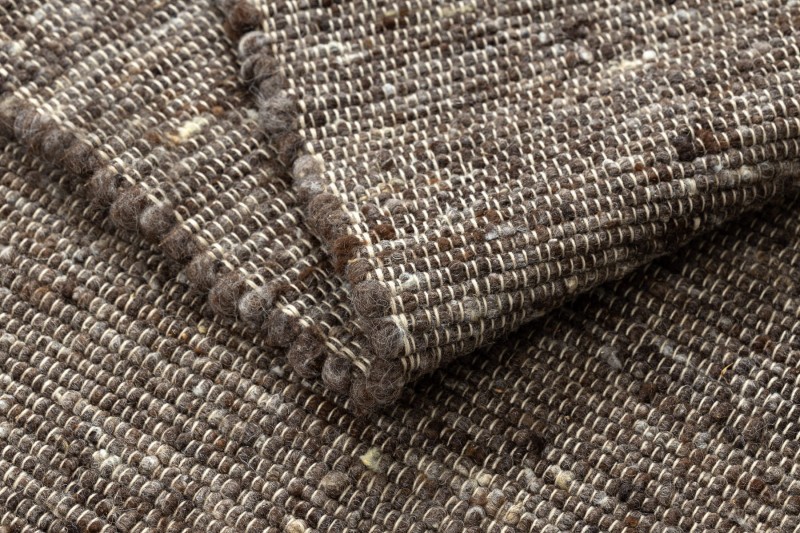 Dywan wełniany Nepal 2100 natural brąz - bok