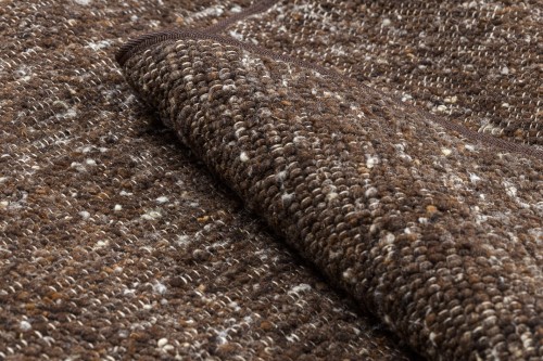 Dywan okrągły wełniany dwustronny Nepal 2100 brąz - wzór
