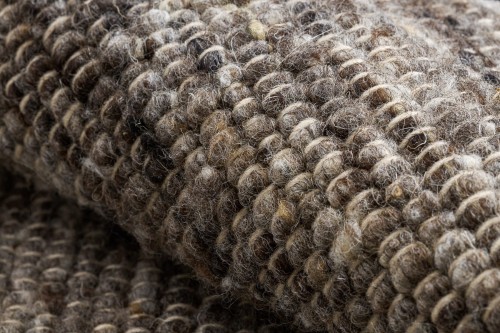 Dywan okrągły dwustronny wełniany Nepal 2100 natural ciemnoszary - splot