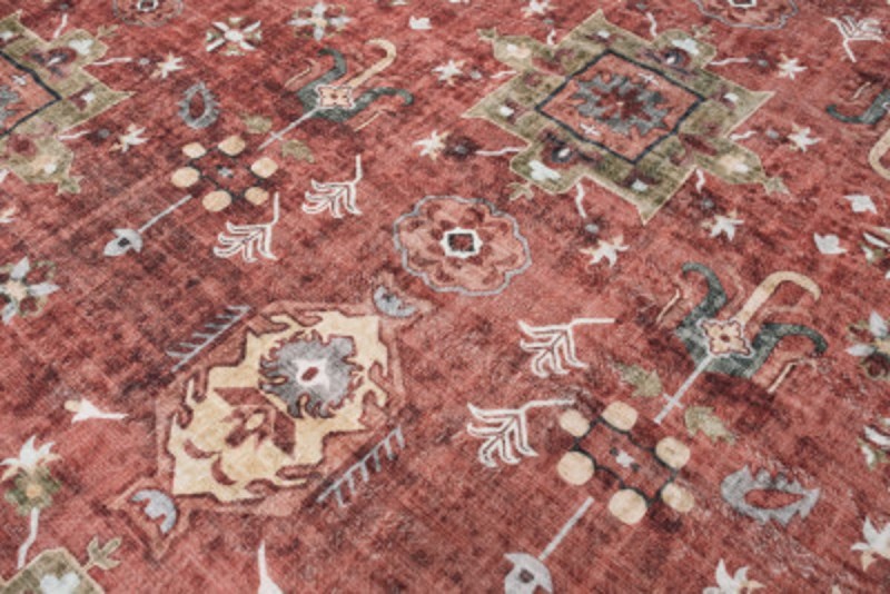 Runo dywanu vintage Y-186 Flannel Printed