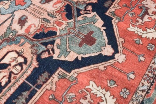 Zbliżenie runa dywanu tradycyjnego JZ-988 Flannel Printed