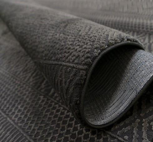 Dywan nowoczesny geometria Zurich 1901 ciemno szary - bok