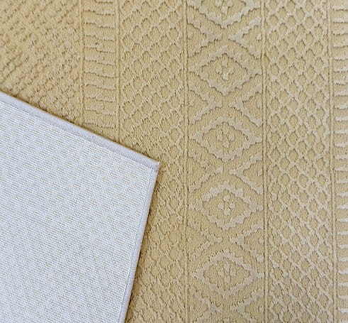 Dywan geometria Zurich 1901 żółty - spód