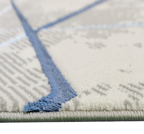 Dywan nowoczesny Esprit 3608 szaro-niebieski - brzeg