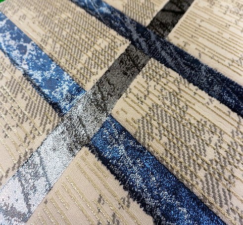 Dywan nowoczesny Esprit 3609 beżowo-niebieski - runo