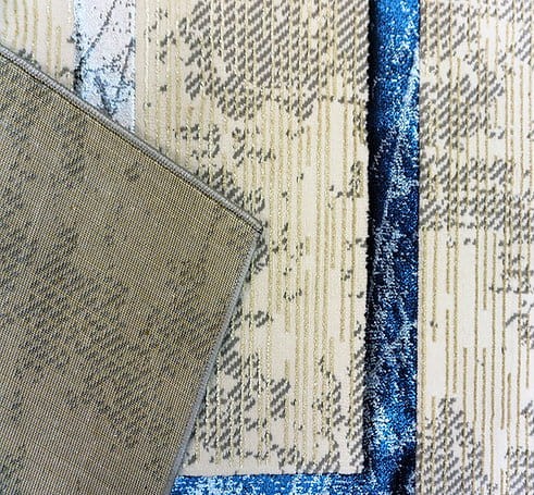 Dywan nowoczesny Esprit 3609 beżowo-niebieski - runo