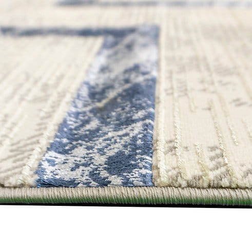 Dywan nowoczesny Esprit 3609 beżowo-niebieski - brzeg