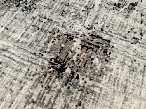 Zbliżenie runa  dywanu vintage Exclusive 441 szaro-czarnego