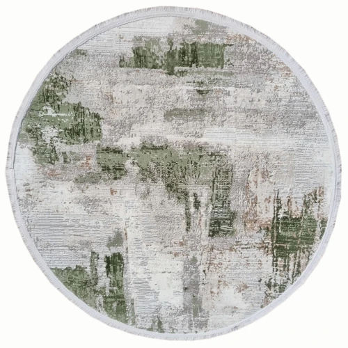 dywan syntetyczny exclusive  KOŁO 167 CREAM GREEN _dywanywitek_pl_
