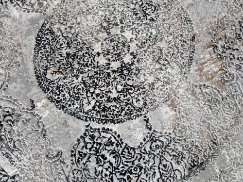 Dywan EXCLUSIVE 249 gray-black koło _dywanywitek_pl_4