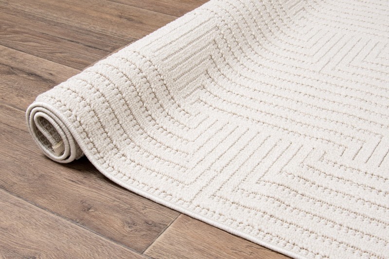 Bok  kremowego dywanu boho Milano 011