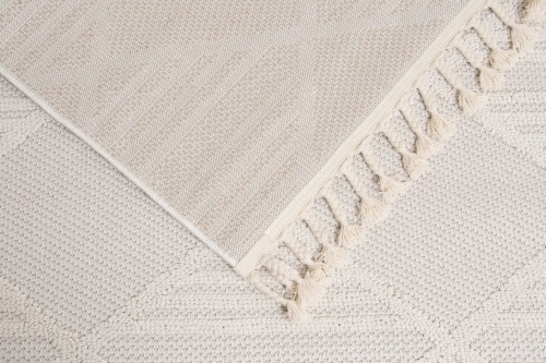 Spód kremowego dywan boho Milano 038