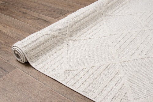 Bok kremowego dywan boho Milano 038