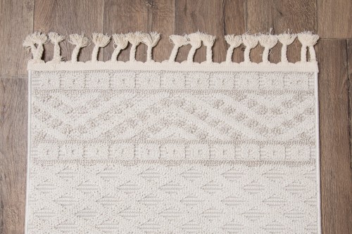 Runo kremowego dywanu boho Milano 027
