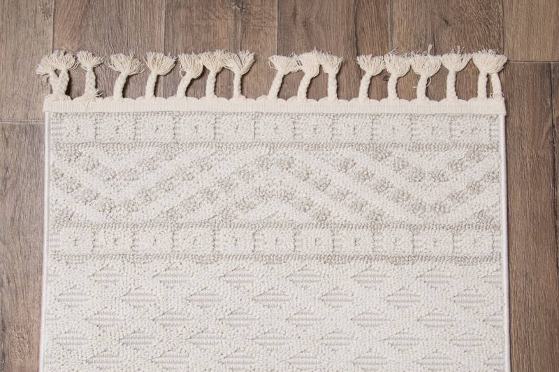 Runo kremowego dywanu boho Milano 027