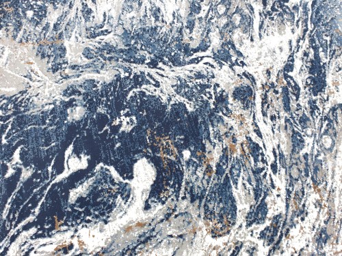 Wzór dywanu owalnego Exclusive 101 szaro-granatowego