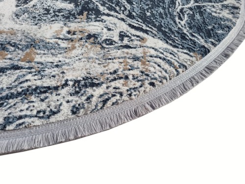 Bok dywanu owalnego Exclusive 101 szaro-granatowego
