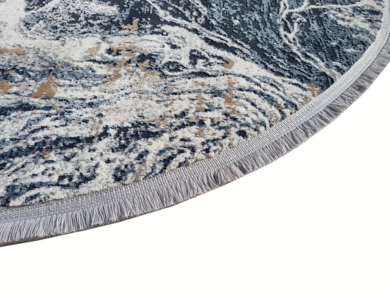 Bok dywanu owalnego Exclusive 101 szaro-granatowego
