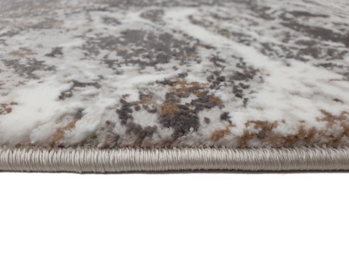 Brzeg dywanu wzór marmur Exclusive 101 beżowo-złotego