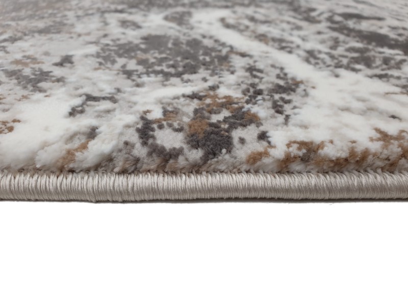 Brzeg dywanu wzór marmur Exclusive 101 beżowo-złotego