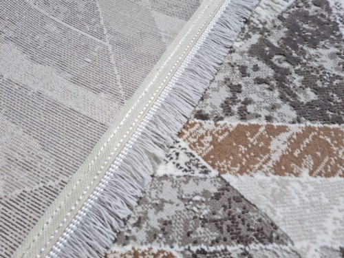 Spód dywanu geometrycznego Exclusive 102 brązowo-złotego