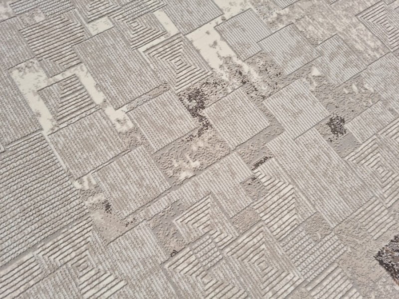 Wzór dywanu geometrycznego Exclusive 234 beżowo-złotego