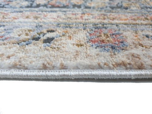 Brzeg dywanu owalnego Kentucky 572 niebieskiego