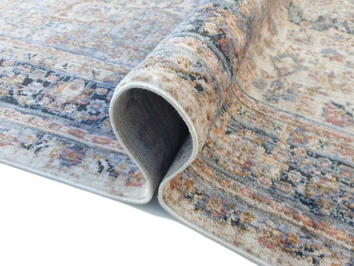 Bok dywanu owalnego tradycyjnego Kentucky 572 niebieski