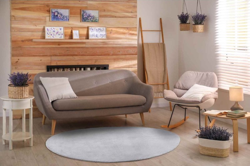 Dywan pluszowy Loren szary kształt stone _dywanywitek_pl_2