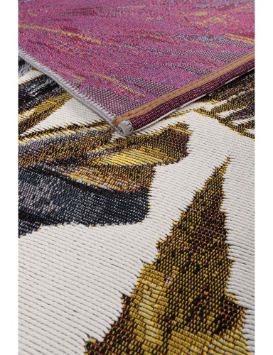 Dywan-zewnętrzny-Boho-Cappucino-Liście-złoty-dywanywitek-pl-6