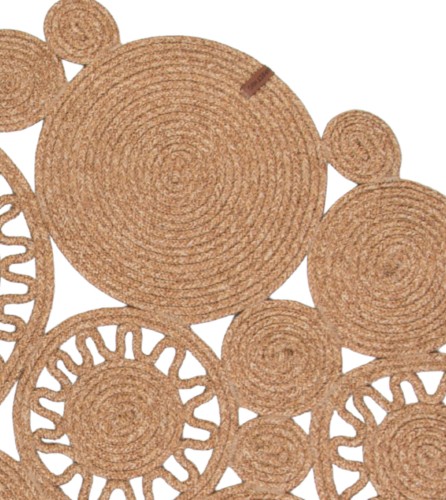 Dywan pleciony okrągły Zoja beżowy 4011 _dywanywitek_pl_detal