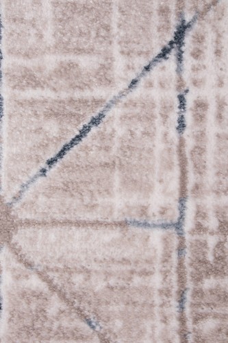 Zbliżenie runa beżowo niebieskiego dywanu galeria gl048v