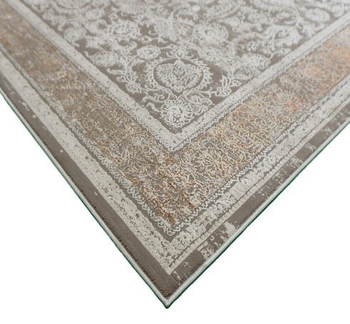 Detal beżowego dywanu tradycyjnego Allianz 6301