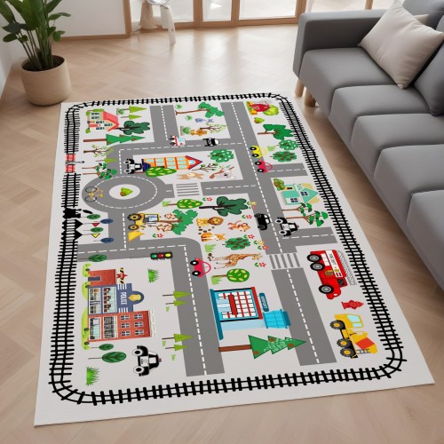 Dywan dla dzieci Kids Uliczki Drogi_dywanywitek_pl_2