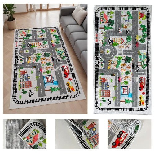 Dywan dla dzieci Kids Uliczki Drogi_dywanywitek_pl_3