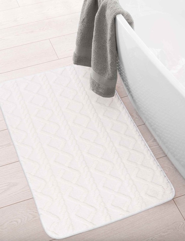 Dywanik łazienkowy New Style 3d ivory w łazience