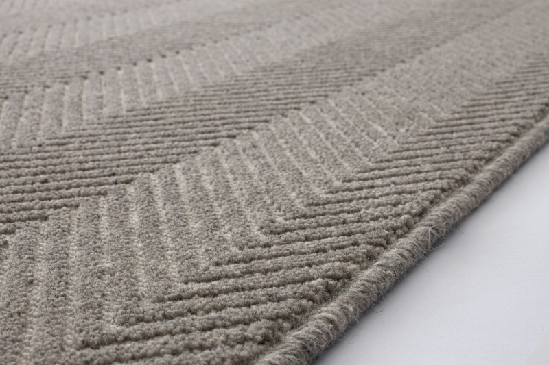 Dywan wełniany Agnella Noble Poco szary - brzeg