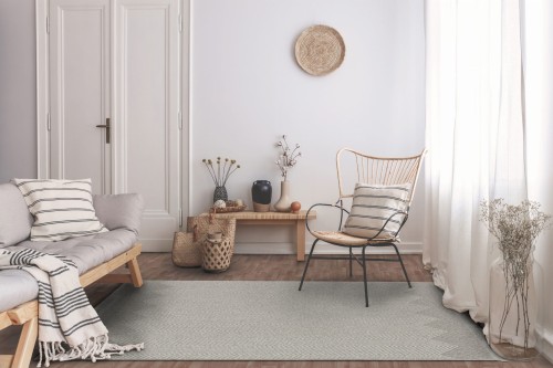 Dywan wełniany Agnella Noble Poco szary do salonu