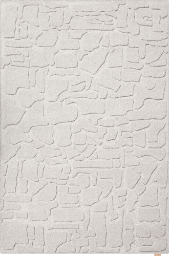 Dywan jasny szary wełniany Agnella Ladnini Morphic Dunes