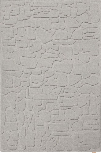 Dywan szary wełniany Agnella Ladnini Morphic Dunes