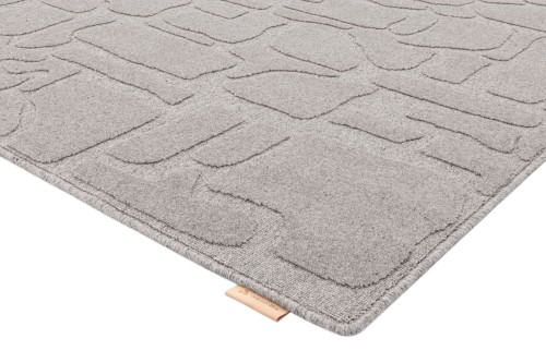 Dywan wełniany Agnella Ladnini Morphic Dunes szary - róg