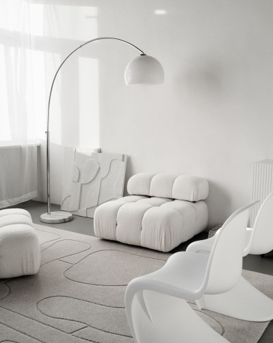 Dywan jasnoszary wełniany Agnella Ladnini do salonu