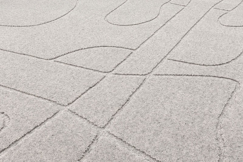 Dywan jasnoszary wełniany Agnella Ladnini - runo