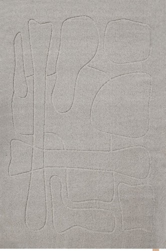 Szary dywan wełniany Agnella Ladnini Morphic