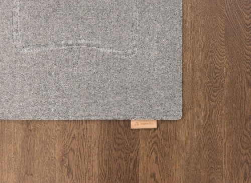 Szary dywan wełniany Agnella Ladnini Morphic - róg