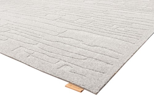 Dywan wełniany jasnoszary Agnella Ladnini Morphic Rifts H - róg