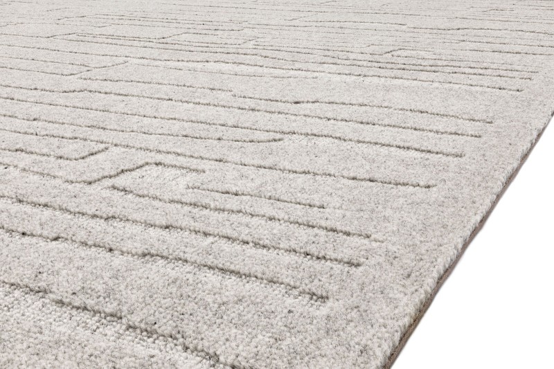 Dywan wełniany jasnoszary Agnella Ladnini Morphic Rifts H - runo